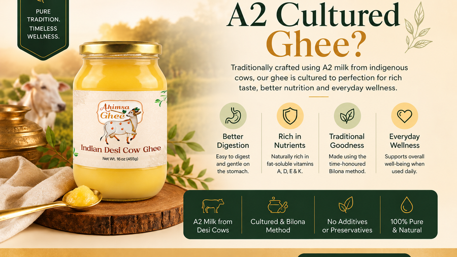 What Is A2 Cultured Ghee? Benefits, Uses & Why More Families Are Switching
